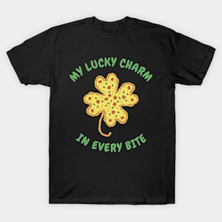 St. Patrick's Day Fast Food Shamrock Pizza Lucky Charm T-Shirt